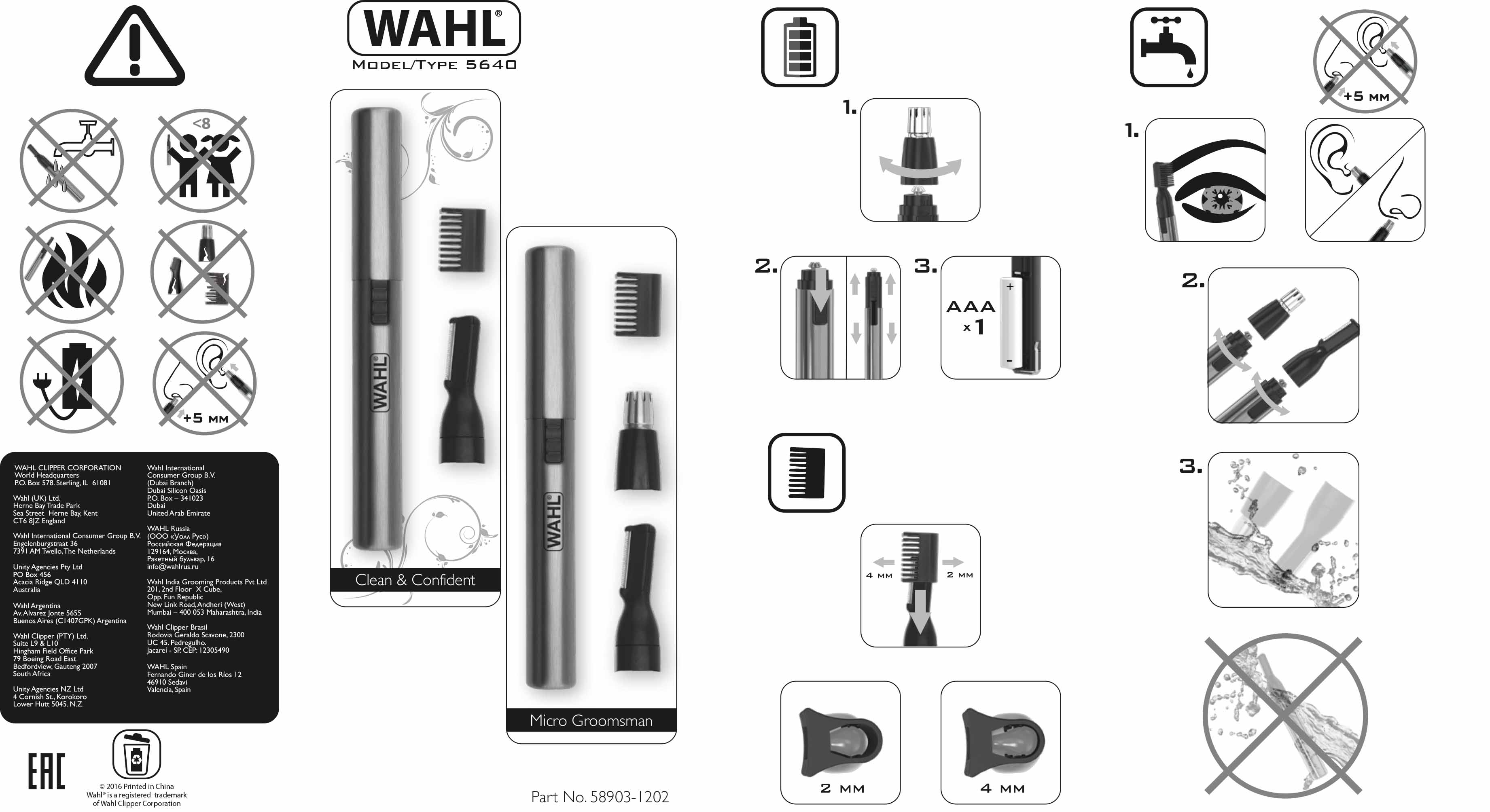 manual wahl micro lithium